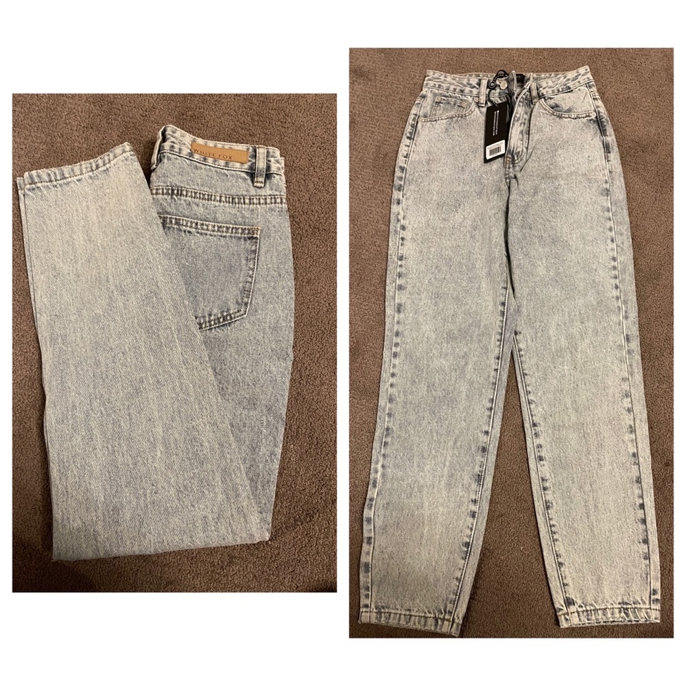 White fox jeans brand new. Never worn. Size 2 US. No ripped jeans